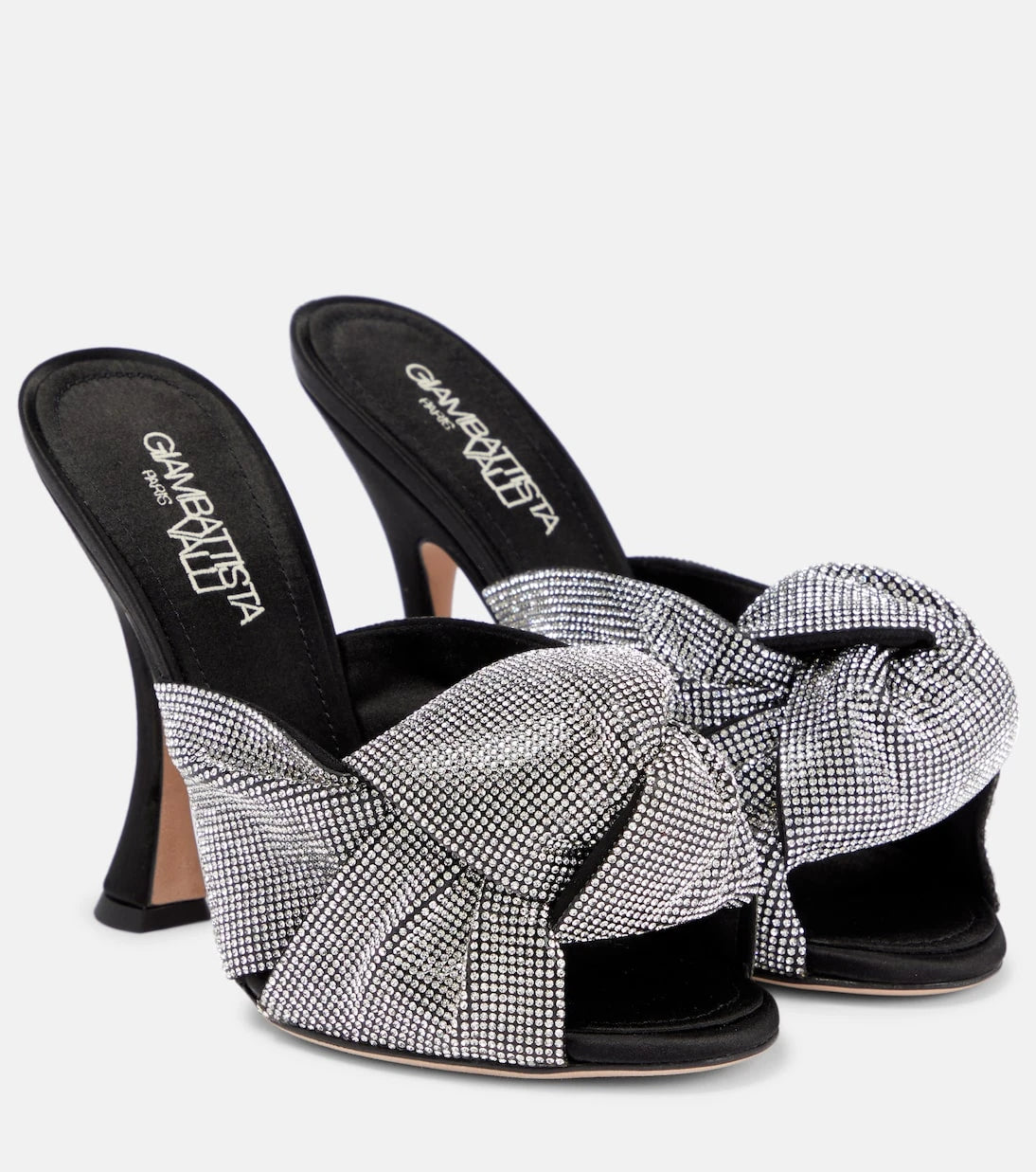 Giambattista Valli - Crystal-embellished satin sandals
