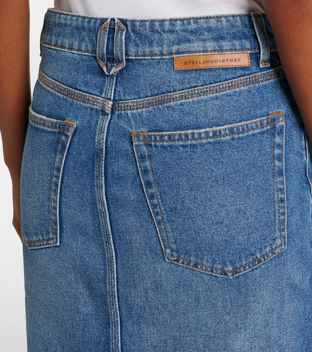 Stella McCartney - Mid-rise denim pencil skirt