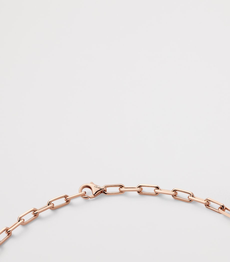 Small Rose Gold Santos de Cartier Chain Necklace