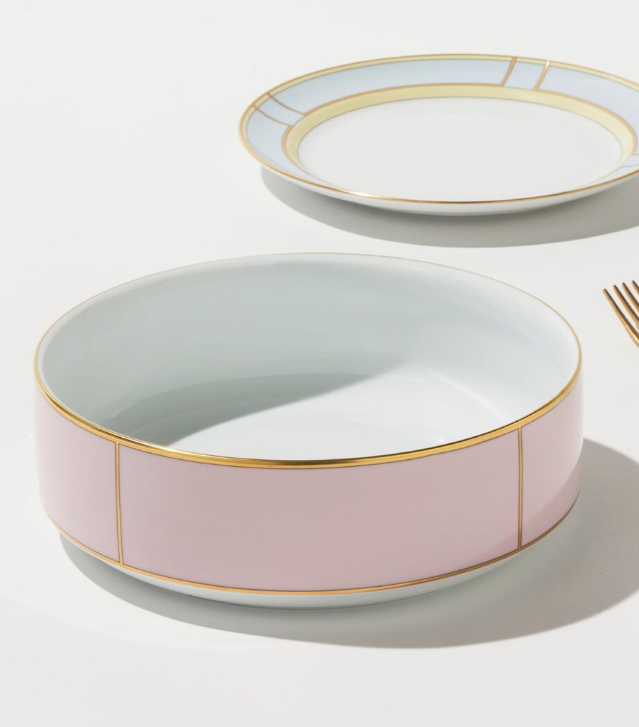 Porcelain Colonna Diva Rosa Salad Bowl (24cm)