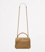 Green Medium Suede Collège Top-Handle Bag