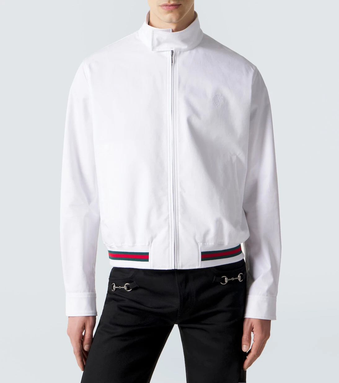 Gucci - Web Stripe cotton twill jacket