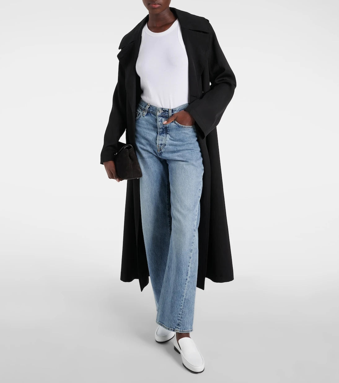 Toteme - The Oval croc-effect leather loafers