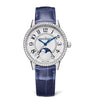 Jaeger-LeCoultre Stainless Steel and Diamond Rendez-Vous Moon Watch 34mm