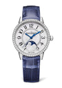 Jaeger-LeCoultre Stainless Steel and Diamond Rendez-Vous Moon Watch 34mm