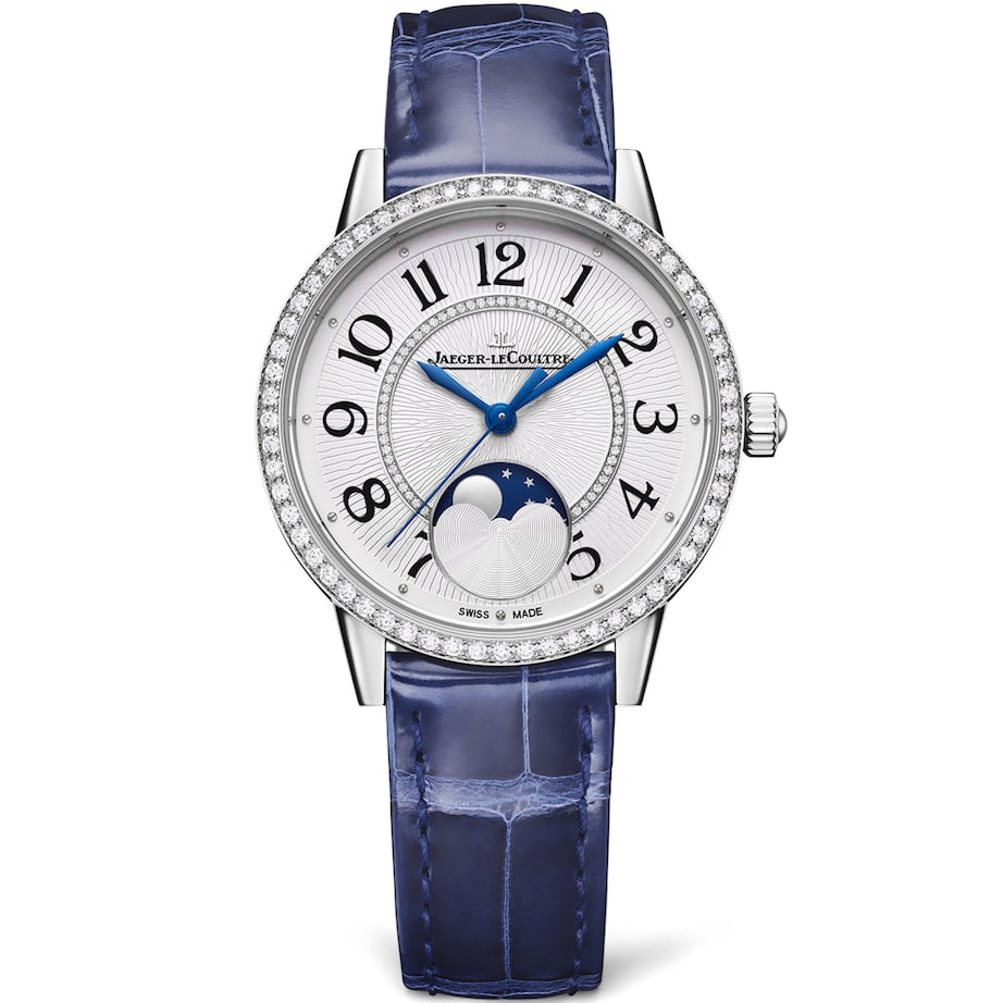 Jaeger-LeCoultre Stainless Steel and Diamond Rendez-Vous Moon Watch 34mm