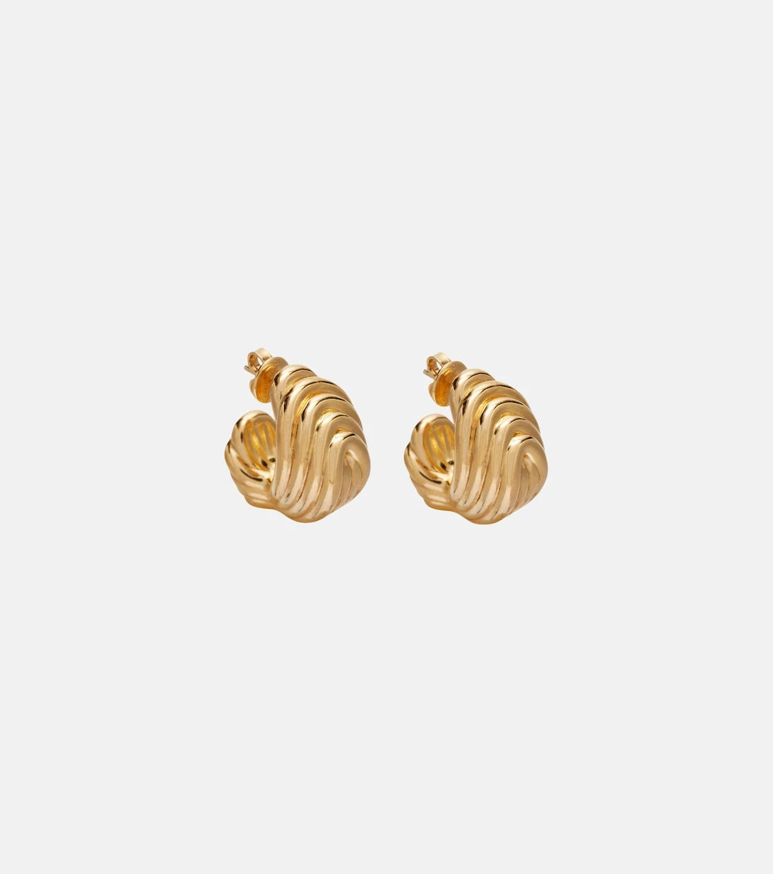 Bottega Veneta - Gold-plated sterling silver earrings