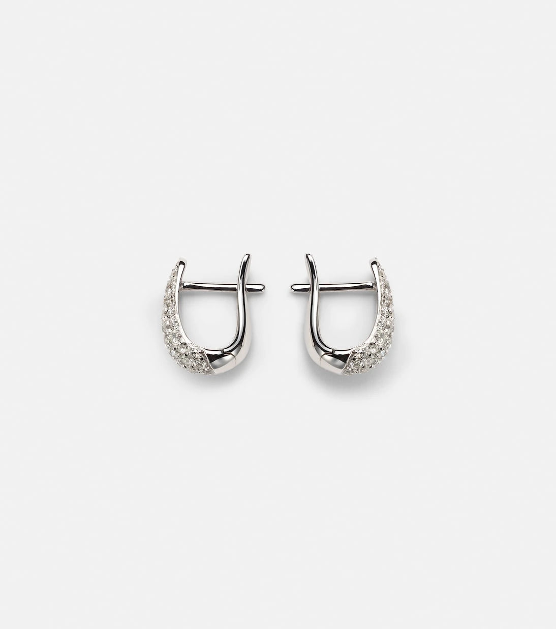 Anita Ko - Claw 18kt white gold earrings with diamonds