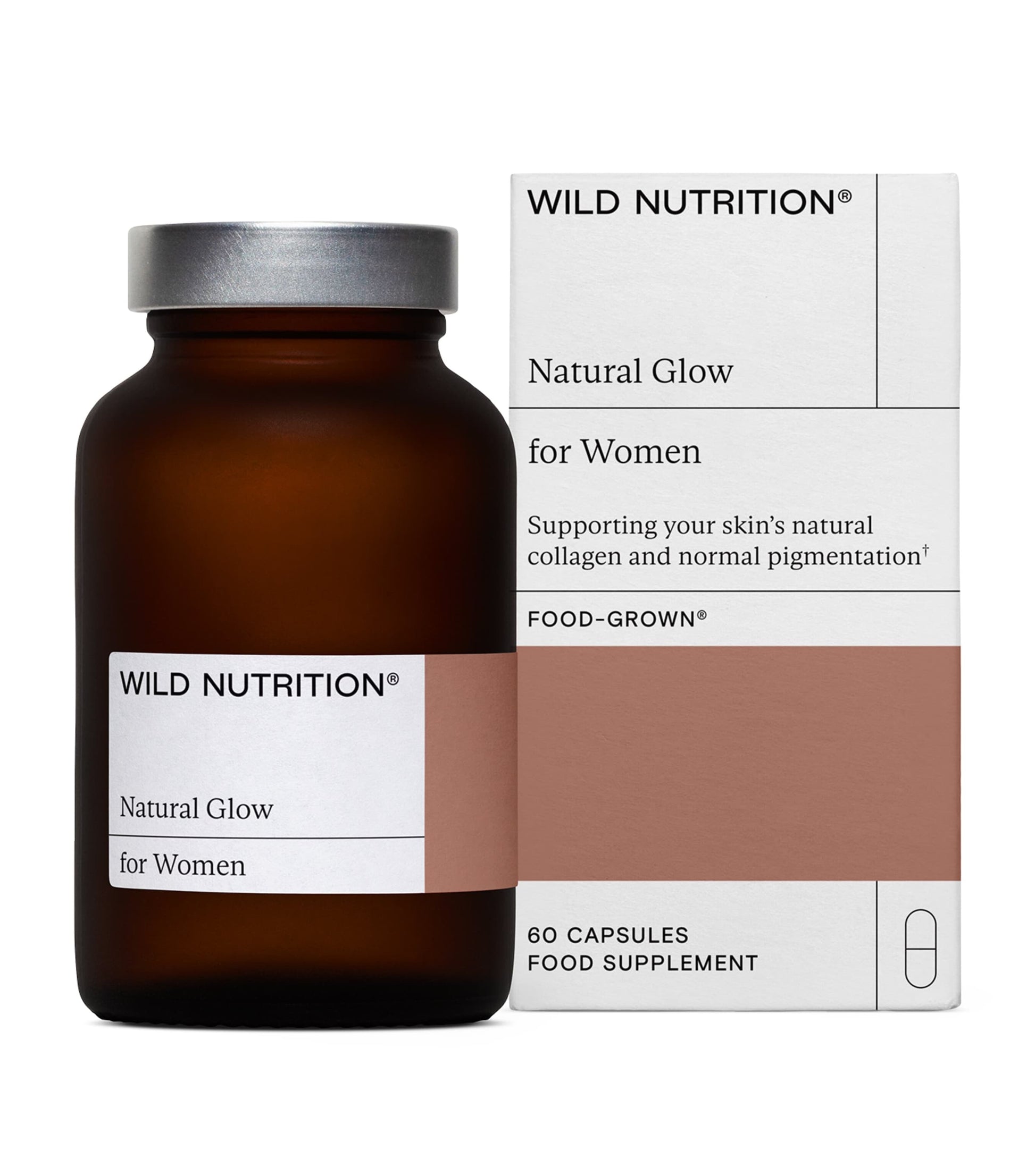 Wild Nutrition Food-Grown Natural Glow (60 Capsules)