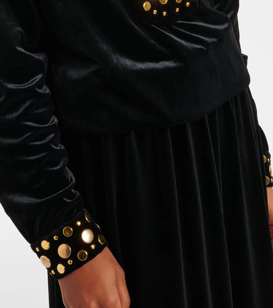 Dodo Bar Or - Arol studded velvet maxi dress