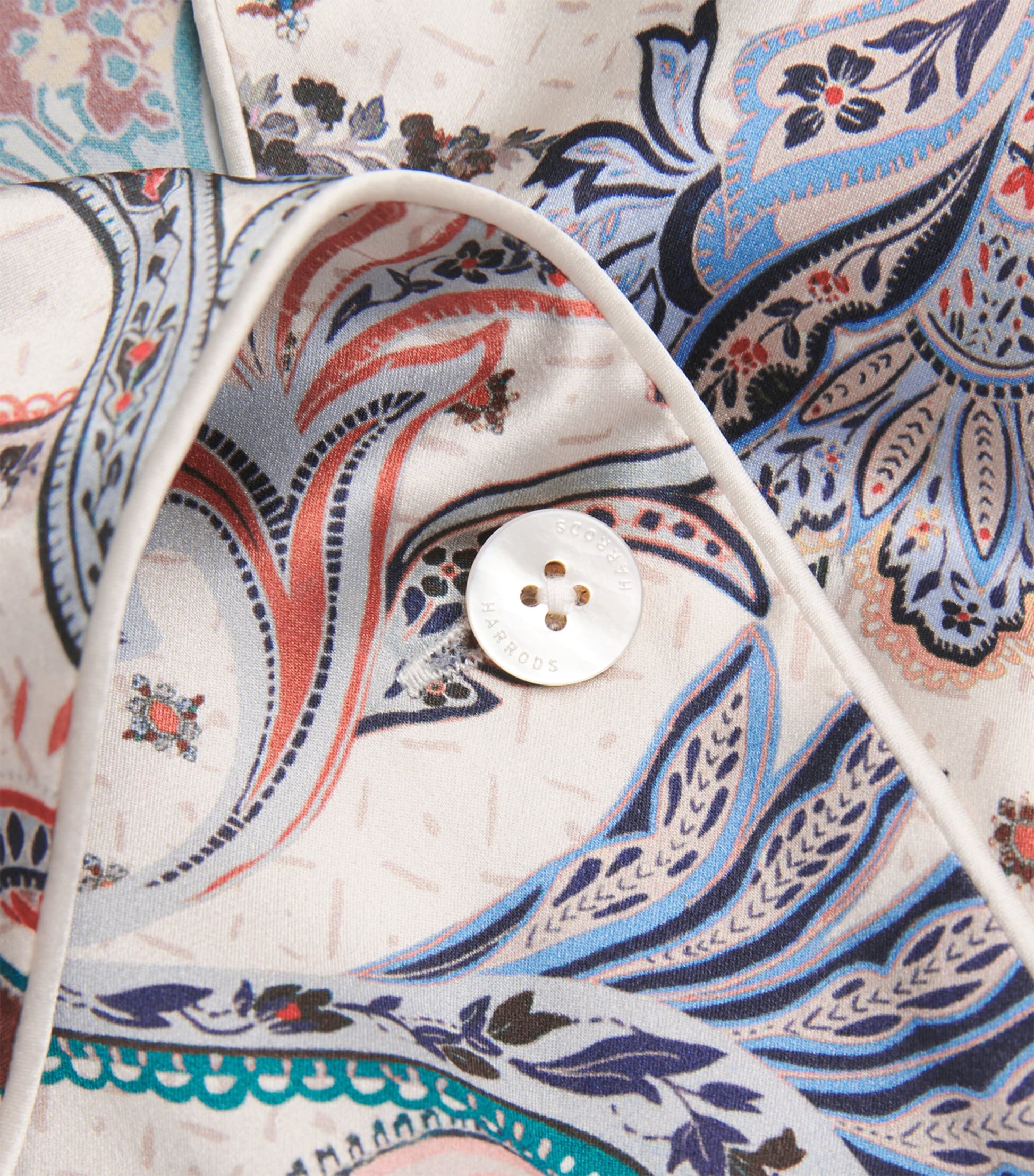 Multi Silk Paisley Pyjama Set