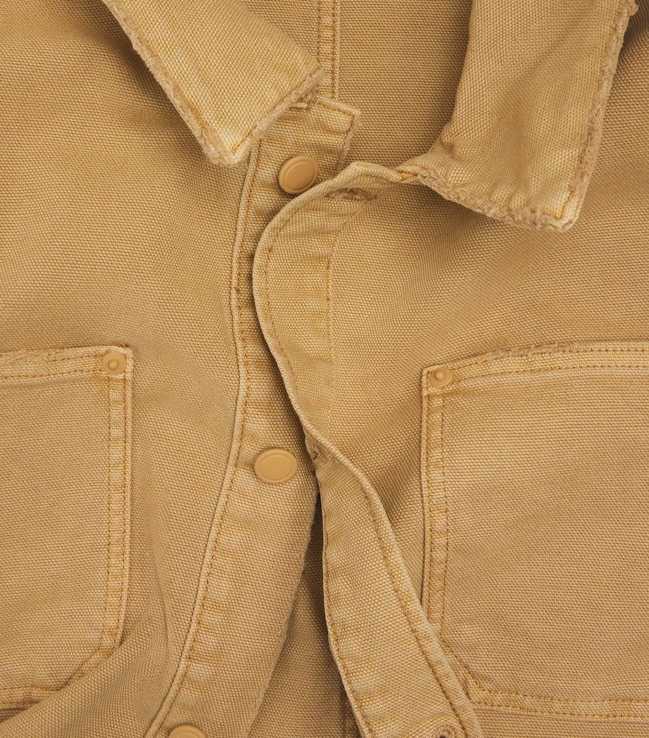 Beige Canvas Workwear Jacket