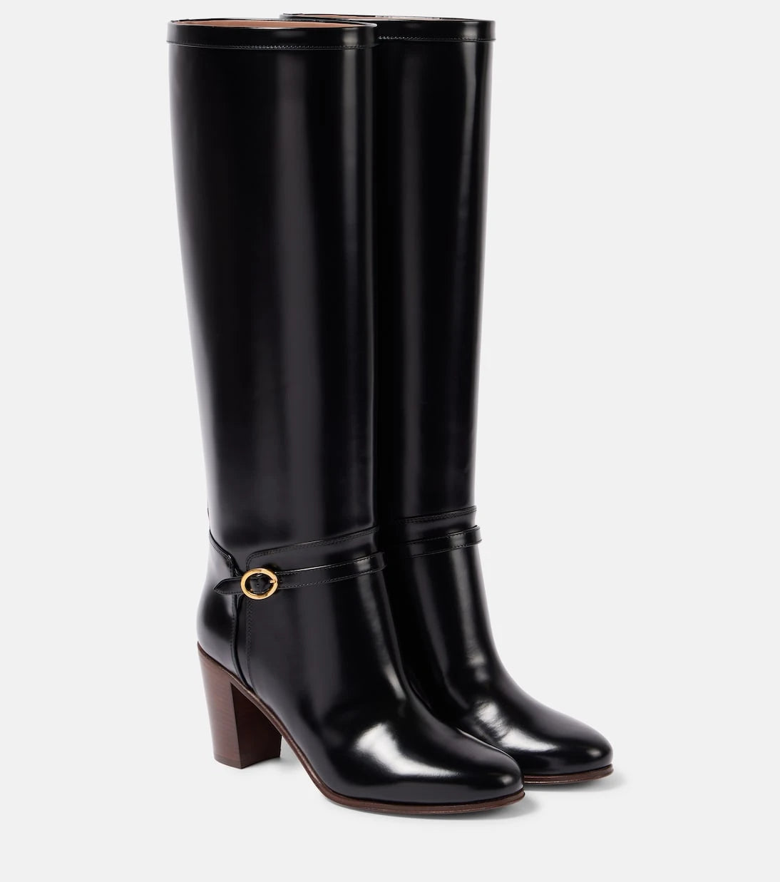 Valentino Garavani - Pattie 75 leather knee-high boots