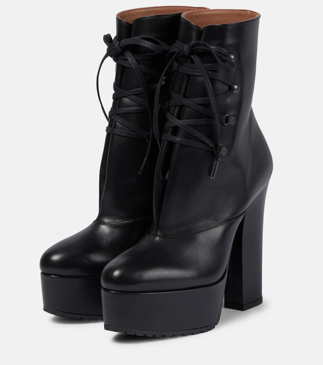 Alaïa - Trekk 135 leather ankle boots