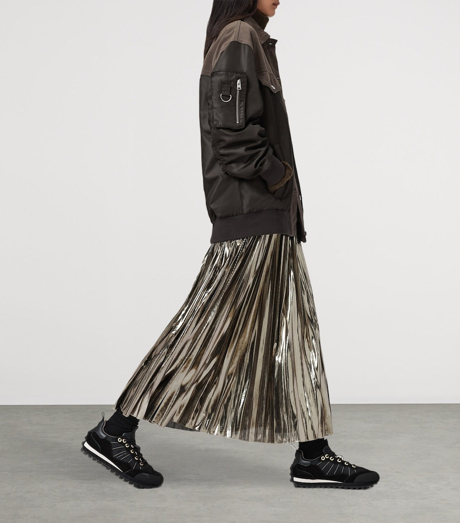 Spark Sweater and Maxi Dress Set BRONZE BROWN