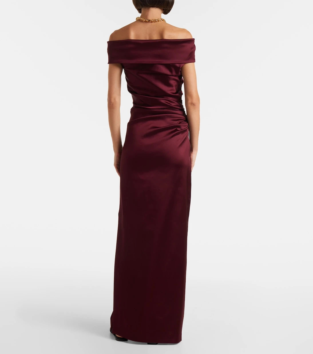 Max Mara - Opaco off-shoulder maxi dress
