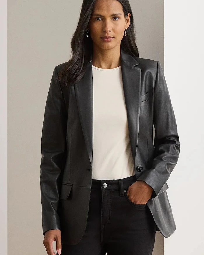 Lauren Ralph Lauren Kadın Deri Ceket