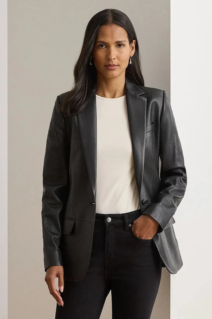 Lauren Ralph Lauren Kadın Deri Ceket