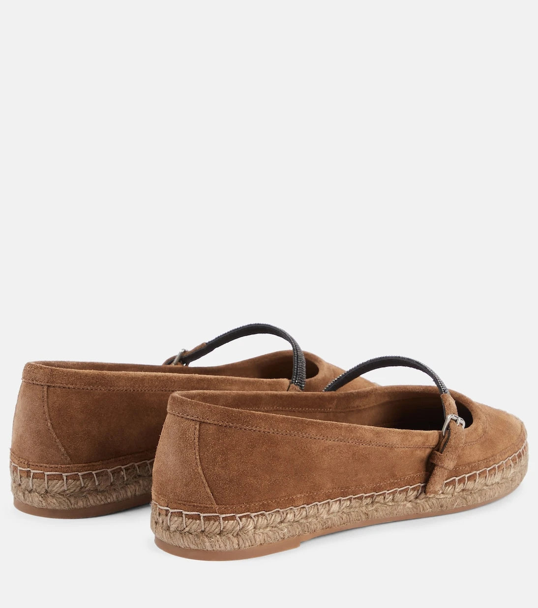 Brunello Cucinelli - Monili suede espadrilles