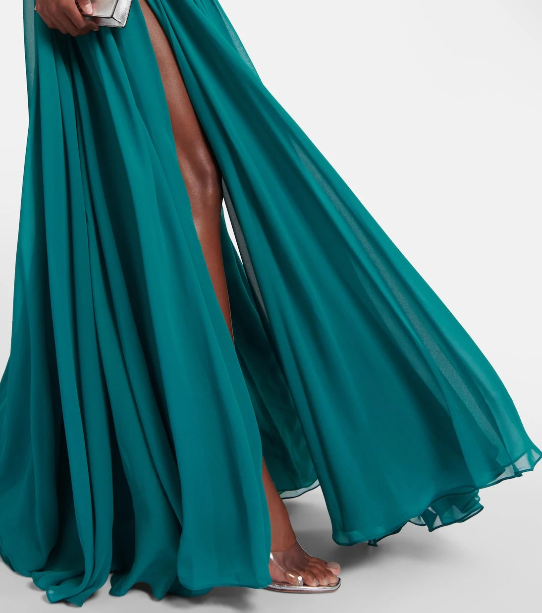 Elie Saab - Caped silk-blend gown