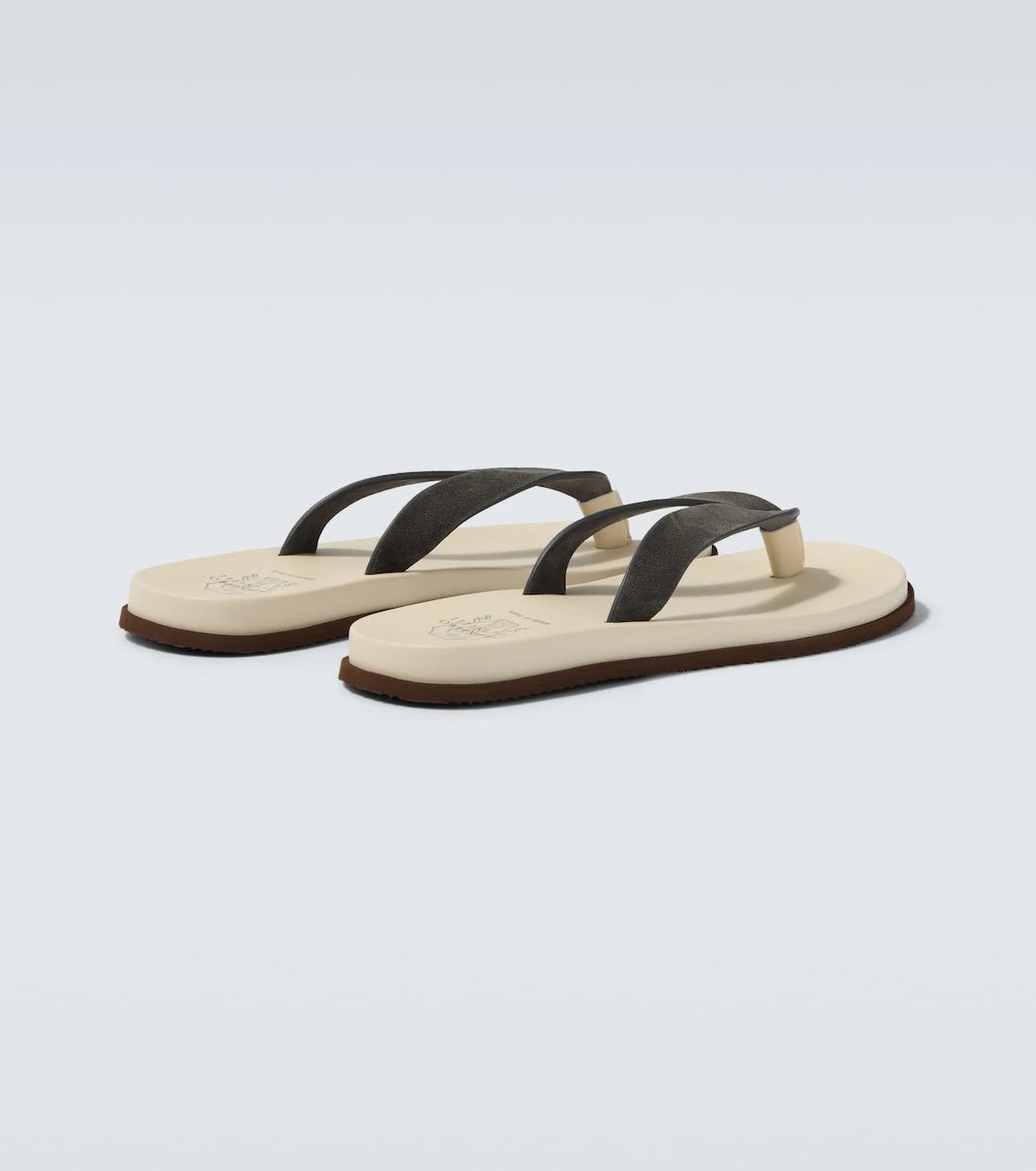 Brunello Cucinelli - Suede thong sandals