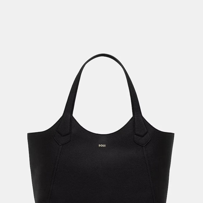 BOSS чанта дамска от кожа Lenah New Tote
