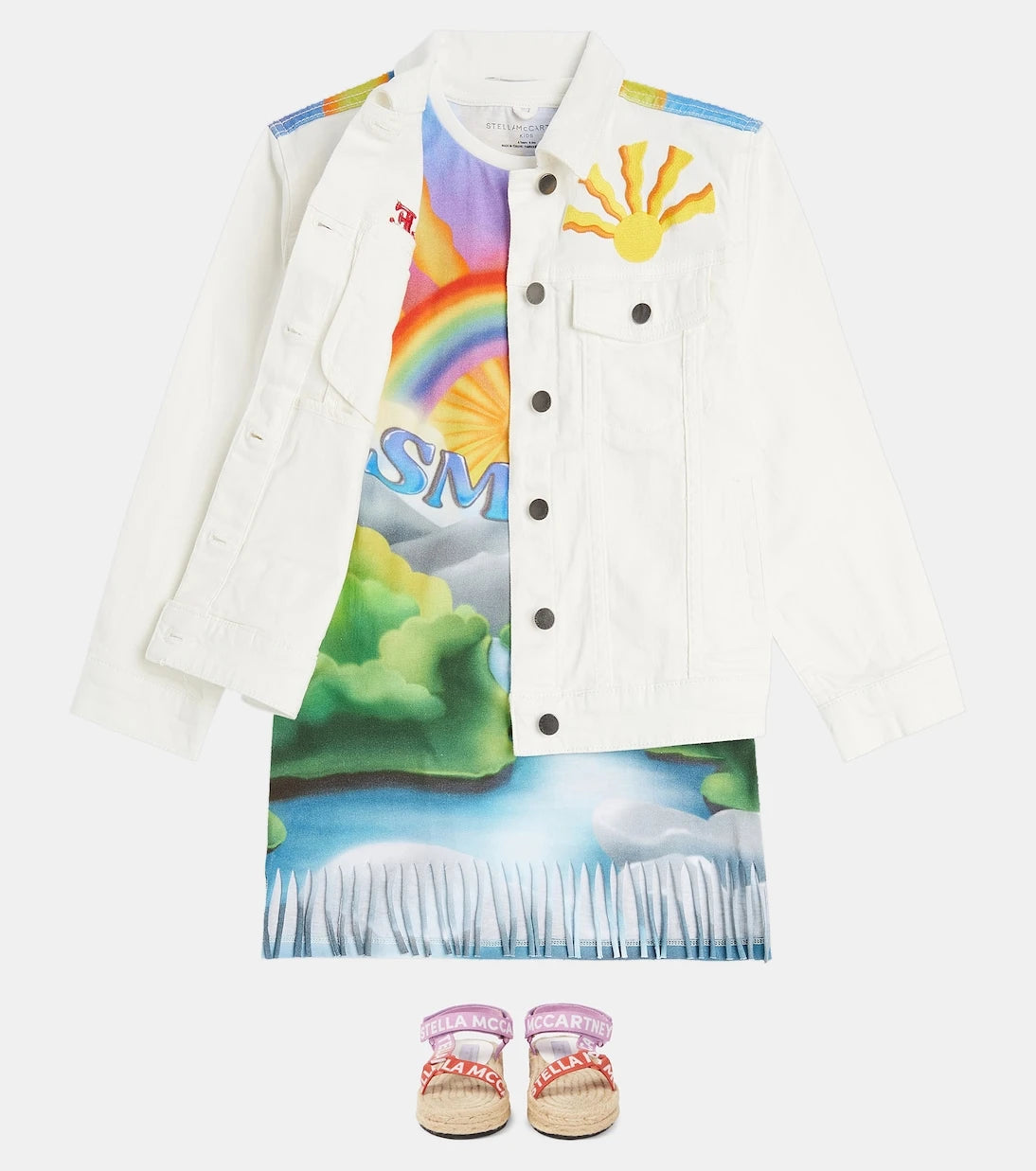 Stella McCartney Kids - Printed denim jacket