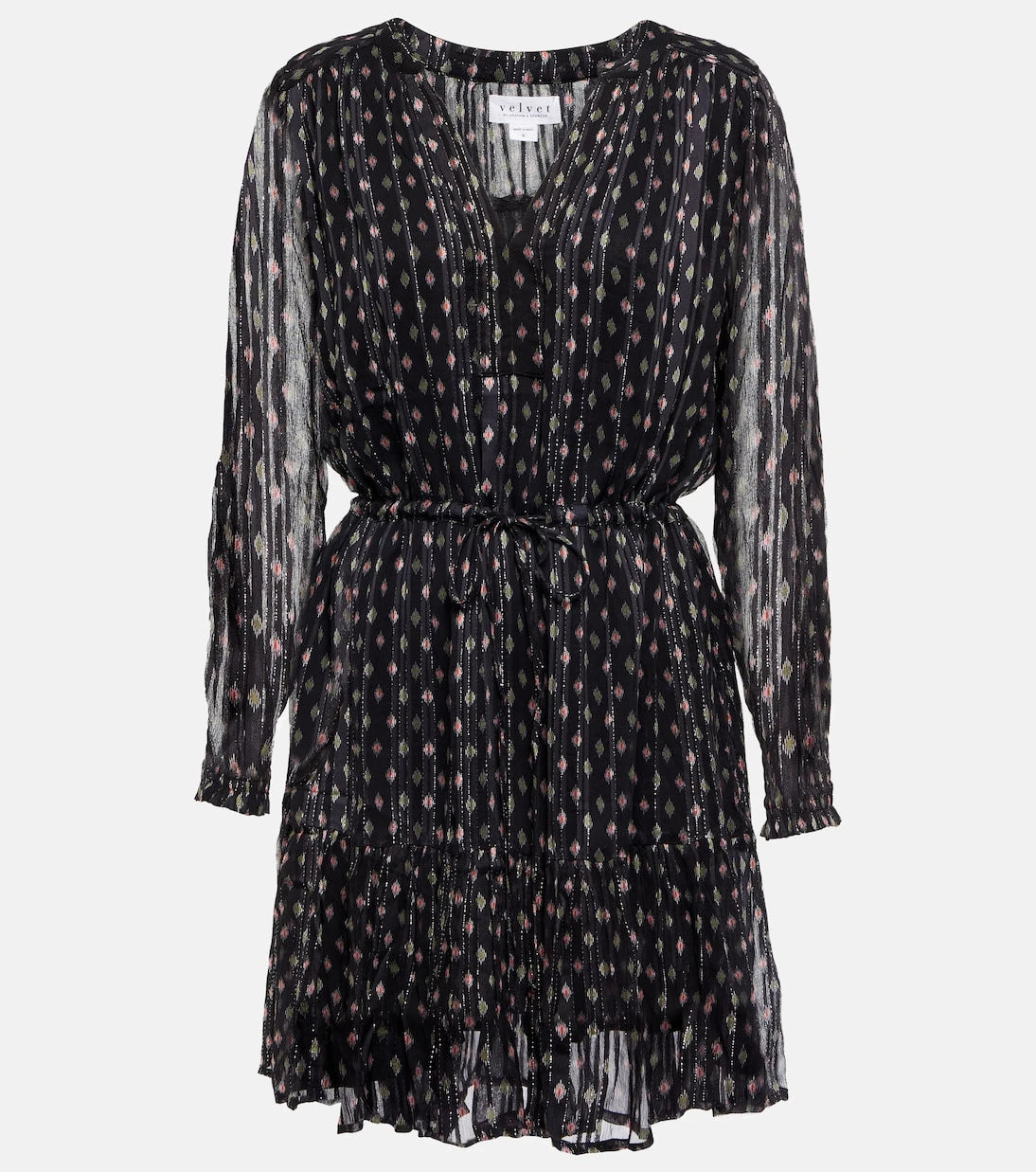 Velvet - Printed chiffon minidress