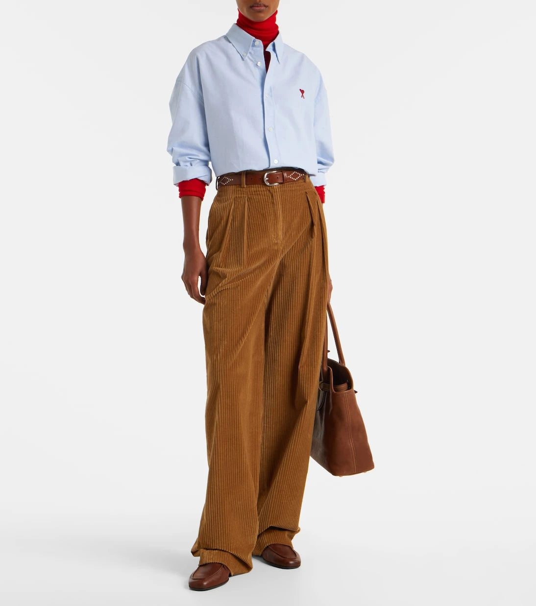 Ami Paris - Ami De Cœur cotton poplin shirt