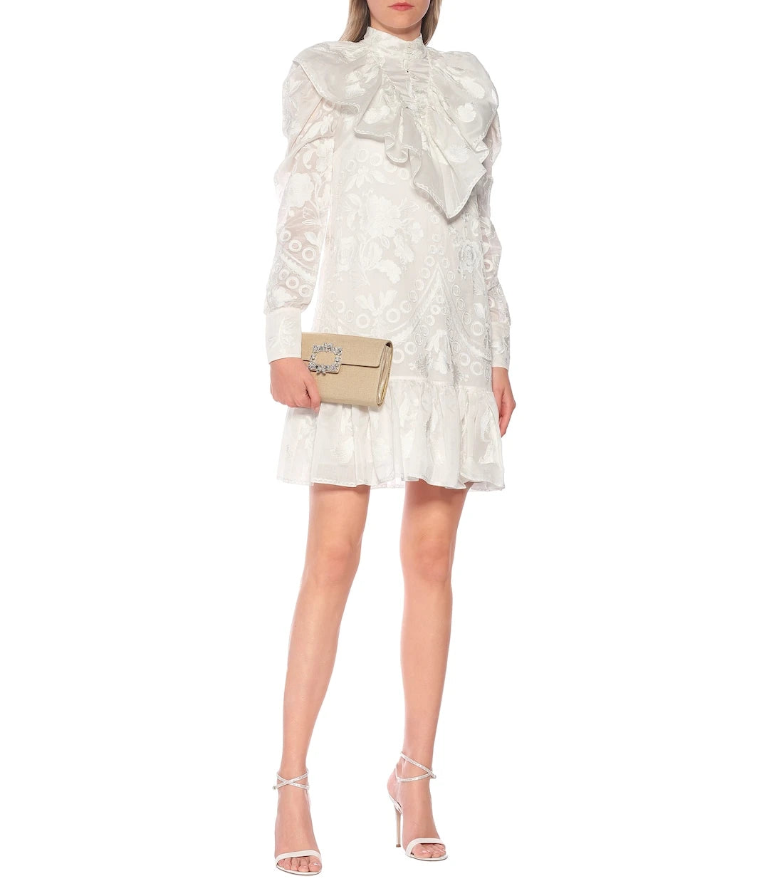 Erdem - Arturo cotton and silk minidress