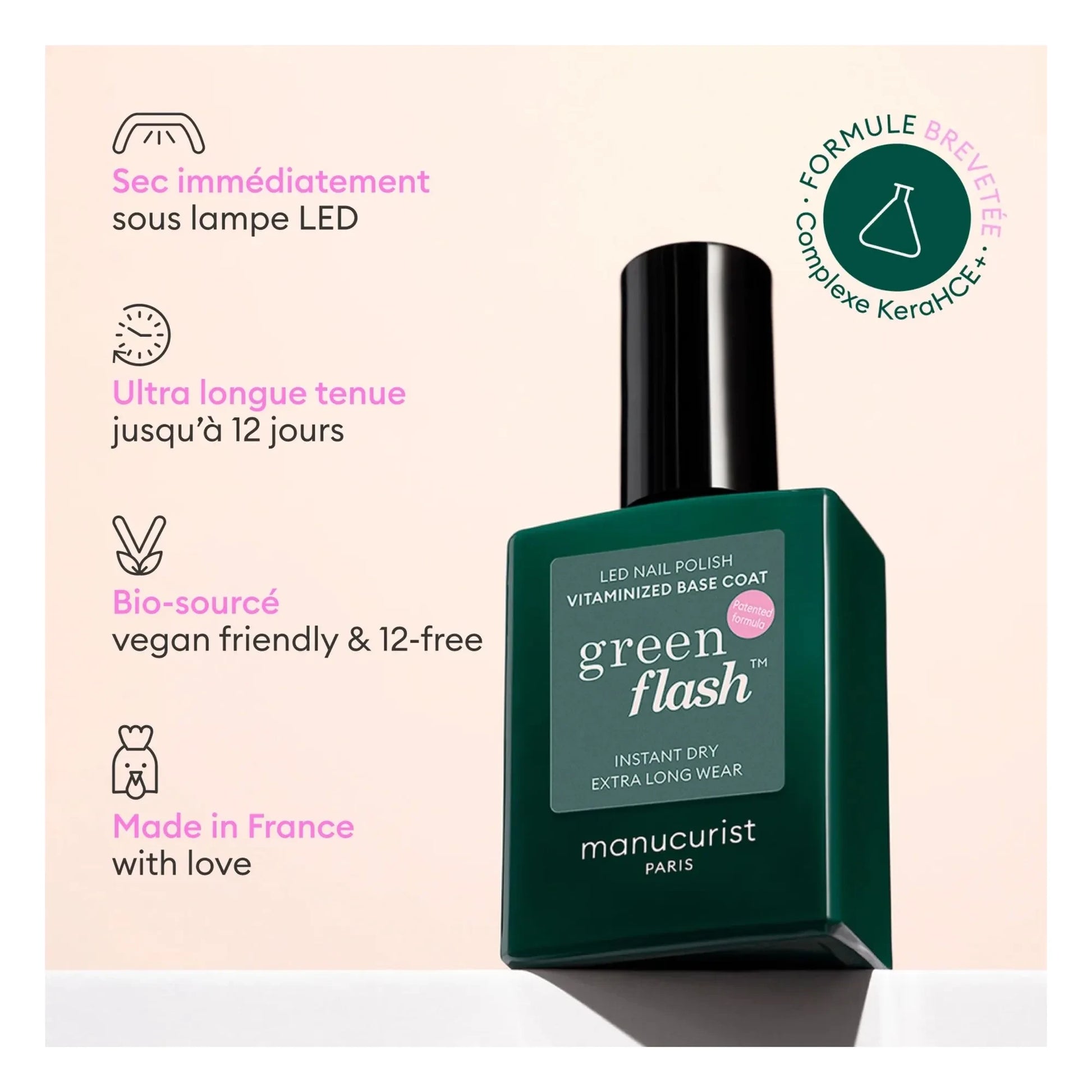 Manucurist - Green Flash vitaminized base coat - 15 ml