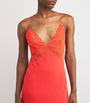 Bocan Orange Silk Chiffon Slip Nightdress
