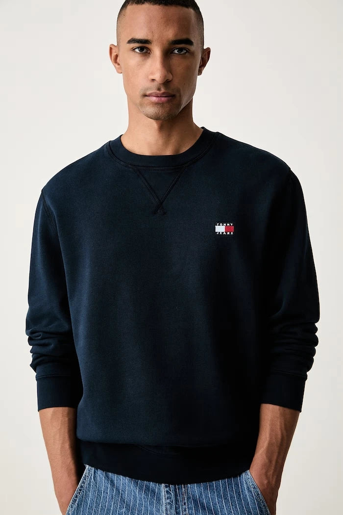 Tommy Jeans erkek pamuklu sweatshirt