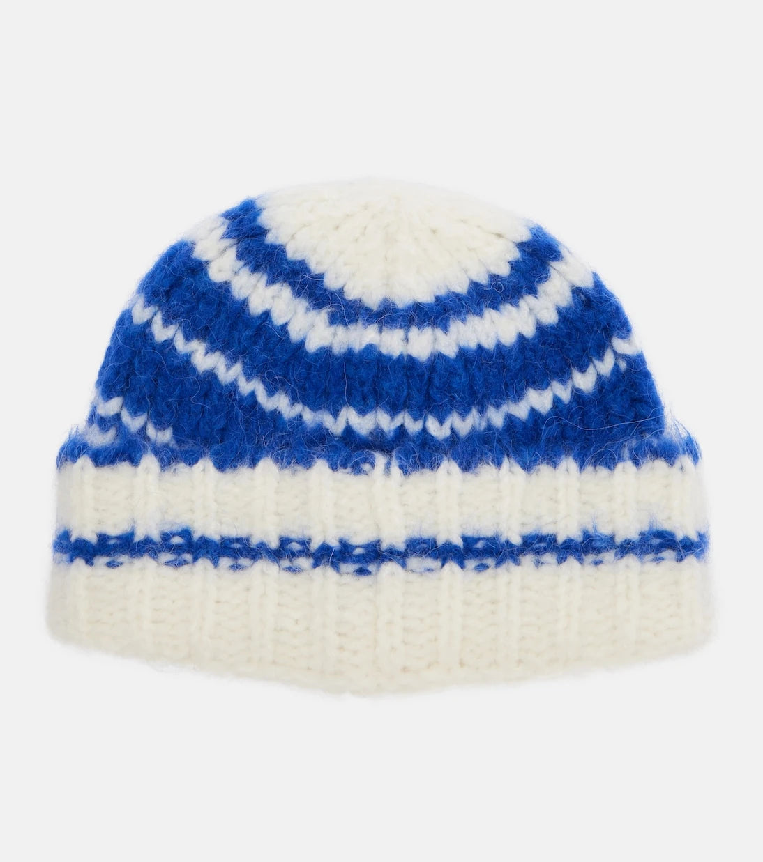 JW Anderson - Striped alpaca-blend beanie