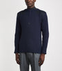 Navy Merino Wool-Cashmere 007 Sweater