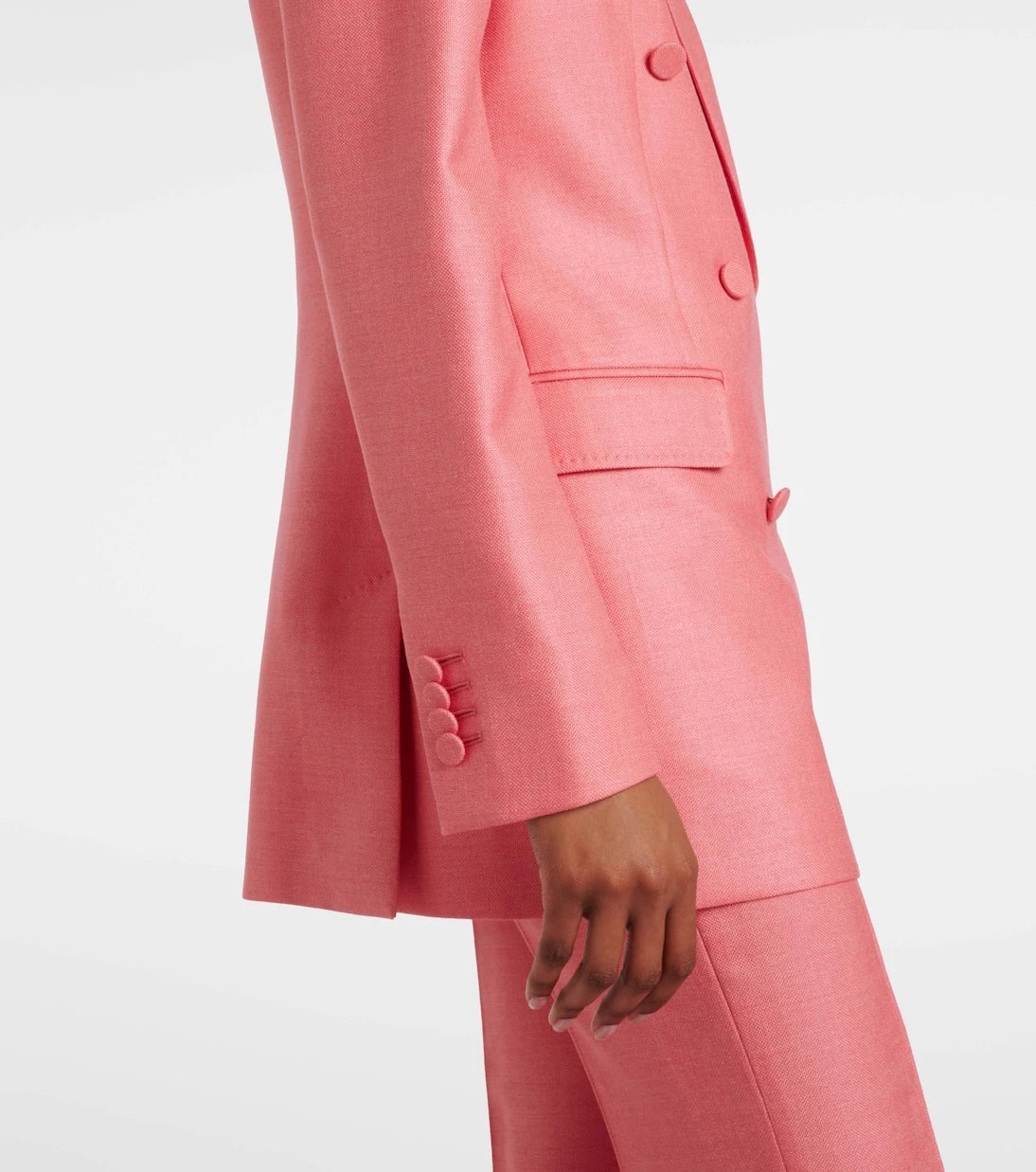 غابرييلا هيرست - جاكيت بليزر جاڤين من الحرير والصوف