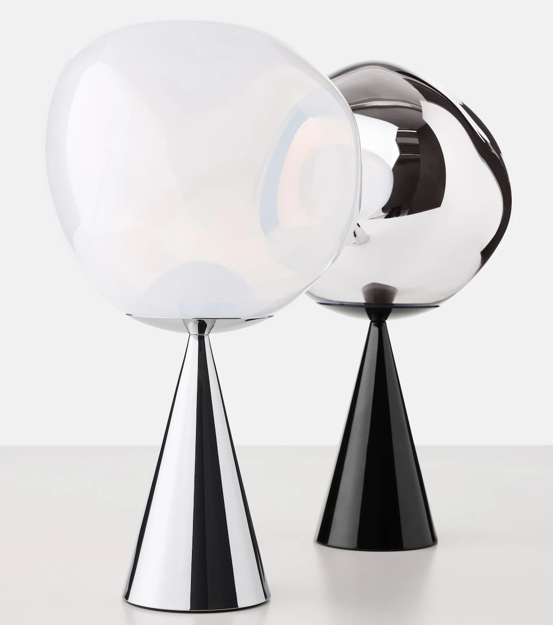 Tom Dixon - مصباح طاولة Melt Fat LED من الفولاذ المقاوم للصدأ (قابس عالمي)