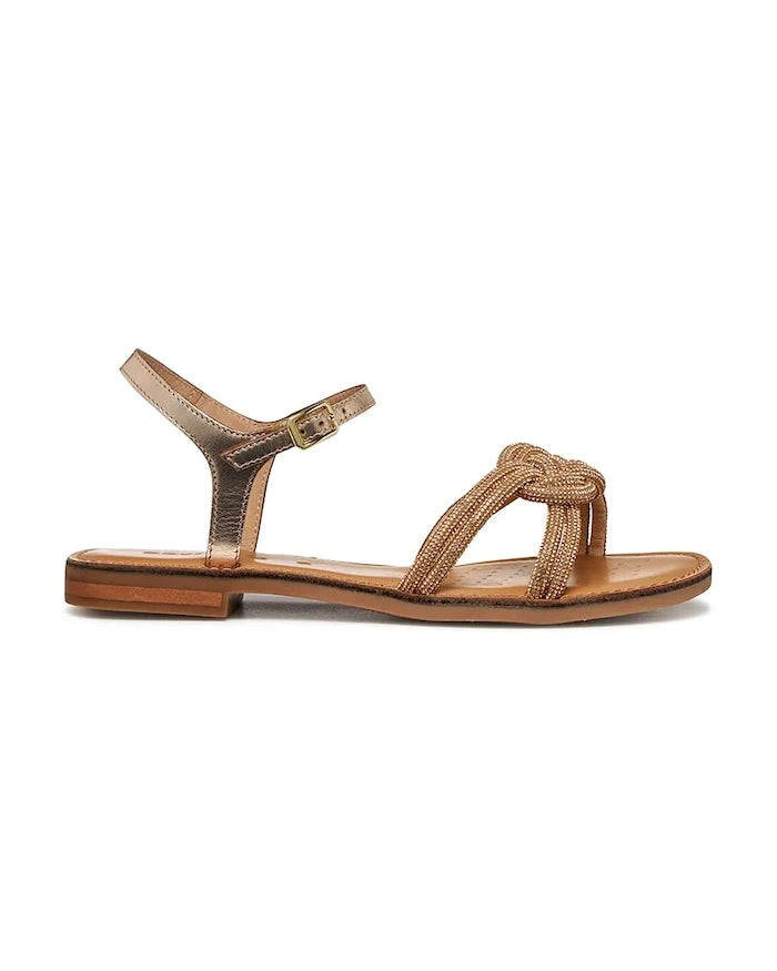 Geox D MADDALUSIAC Deri Sandaletler