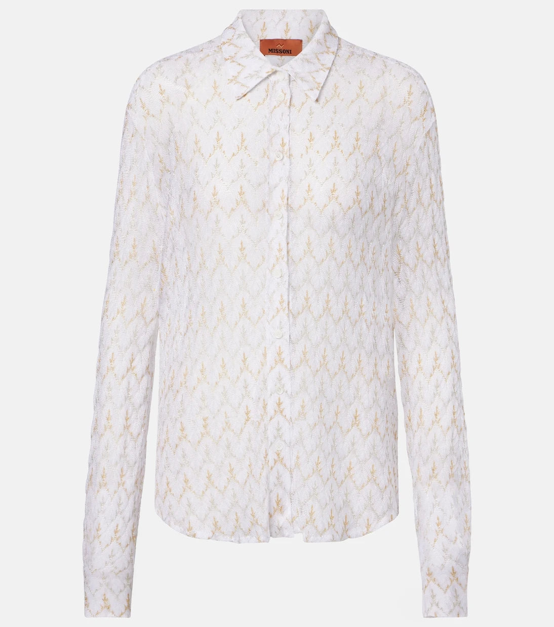 Missoni - Open-knit lamé shirt