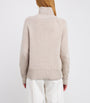 Max Mara Beige Wool-Cashmere Rollneck Sweater