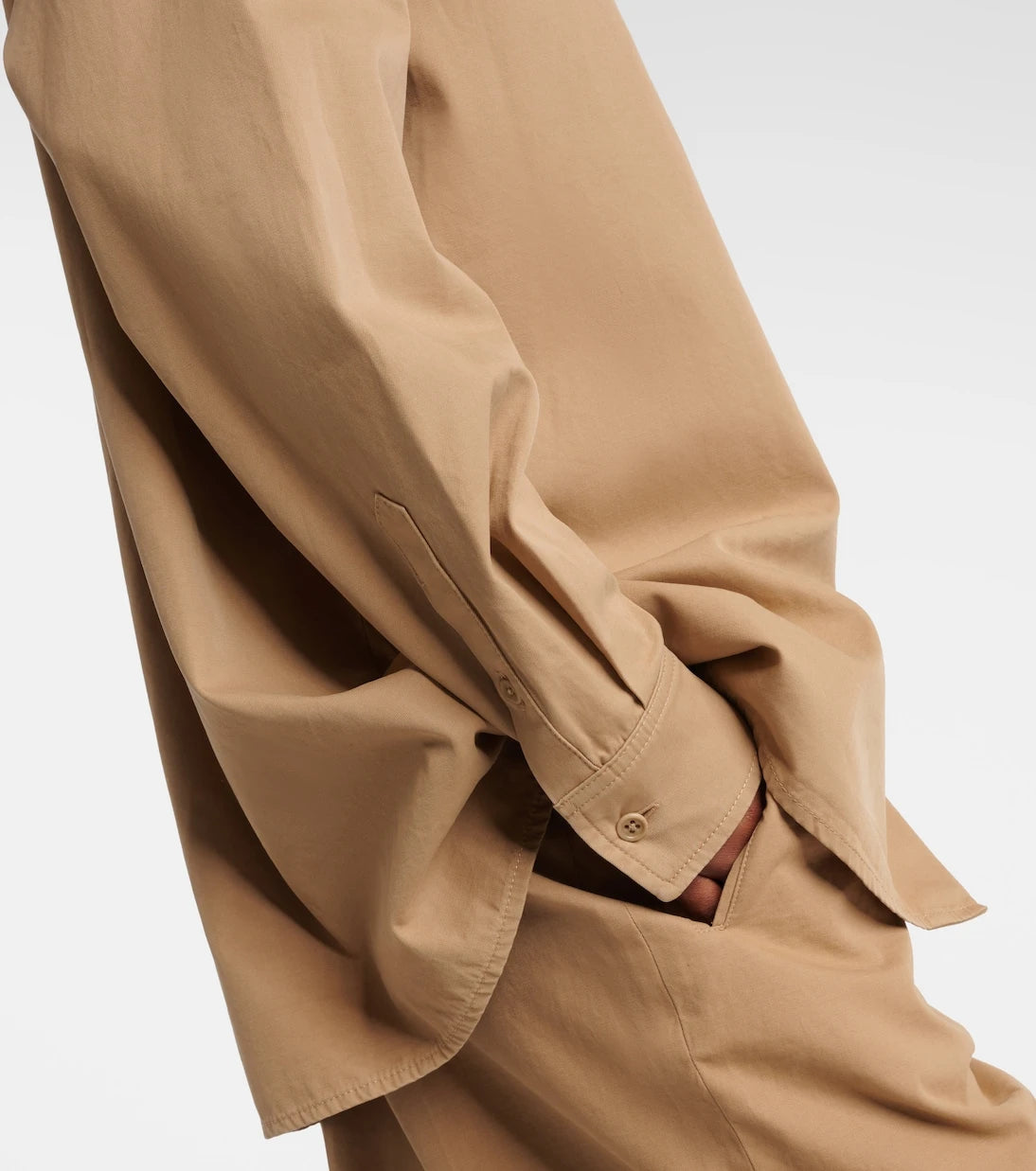 The Row - Tansy cotton and cashmere shirt