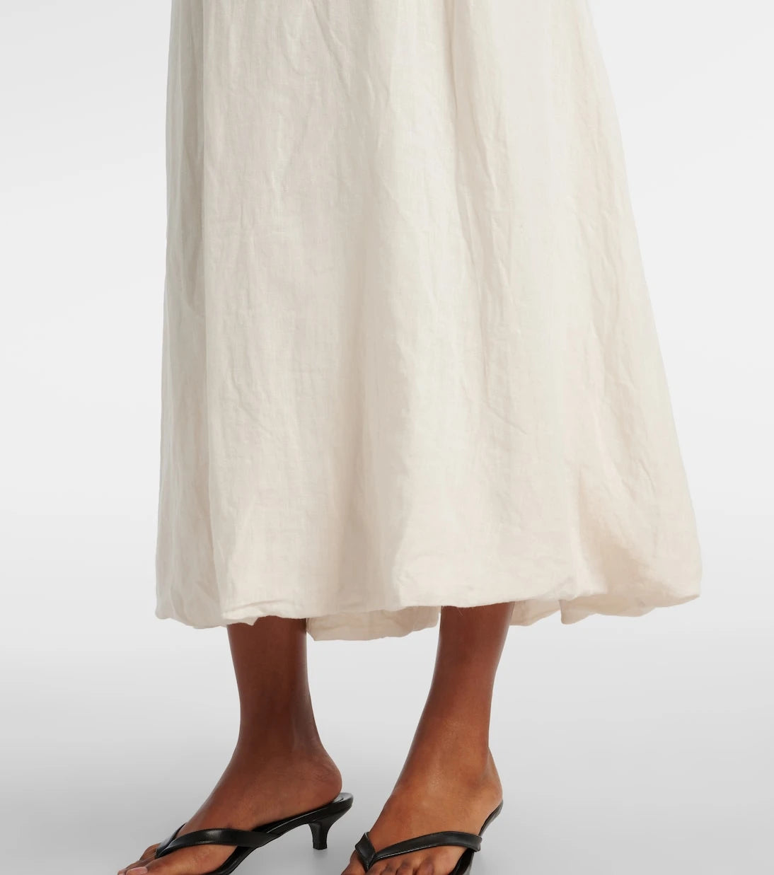 Velvet - Rachelle linen midi skirt