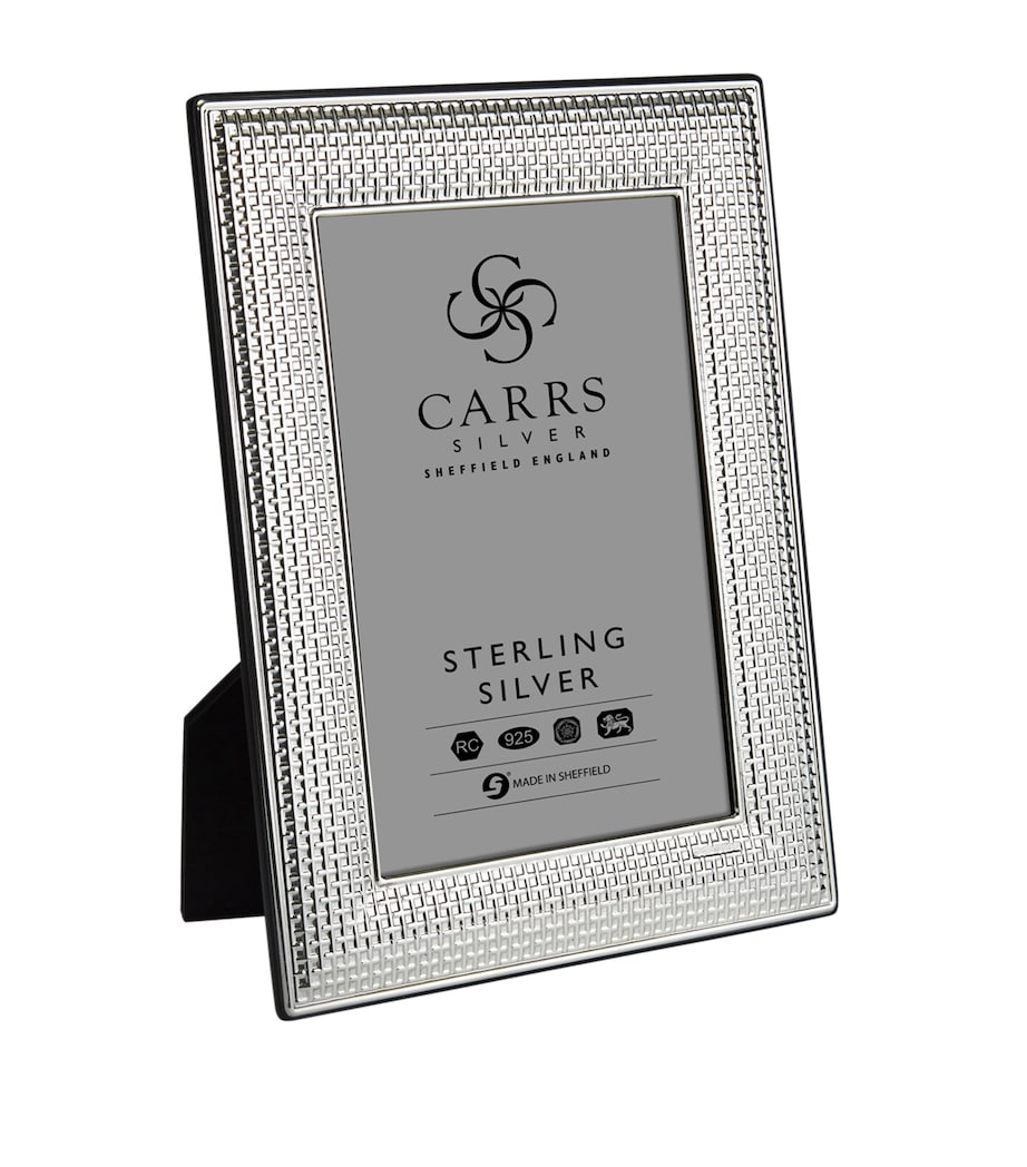 Sterling Silver Cross Stitch Photo Frame (7"x5")
