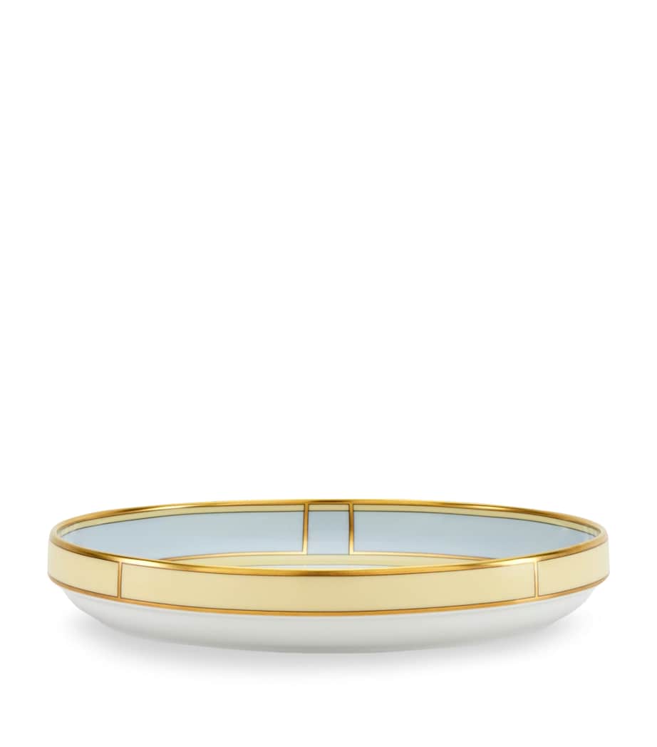 GINORI 1735 Porcelain Colonna Diva Celeste Fruit Holder (24cm)