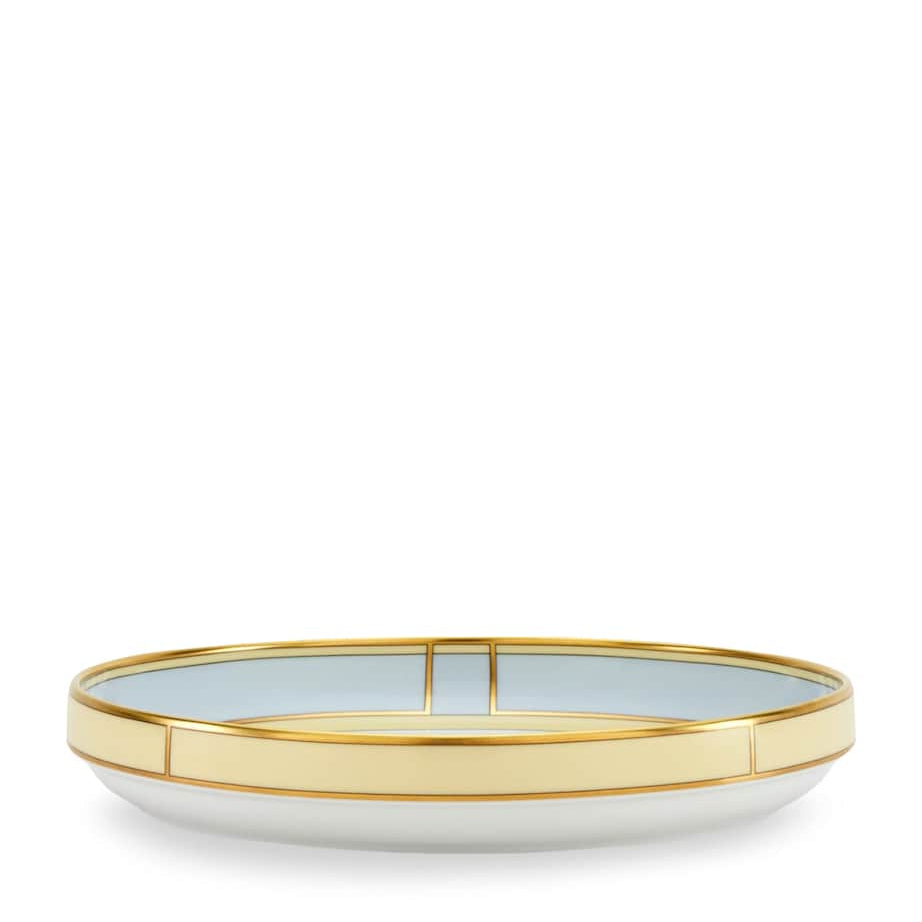 GINORI 1735 Porcelain Colonna Diva Celeste Fruit Holder (24cm)