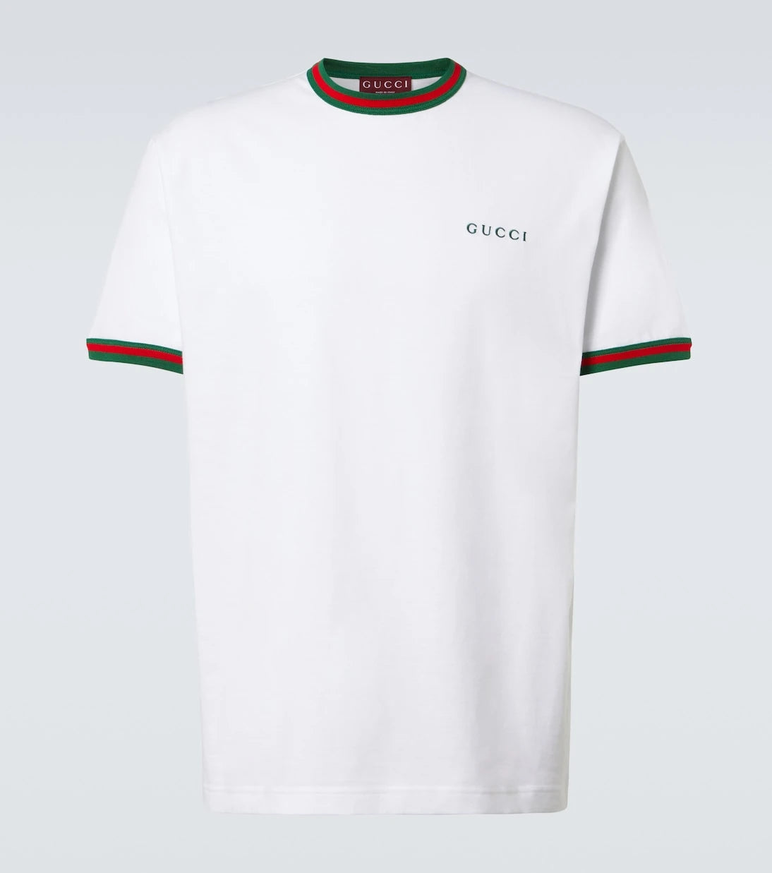 Gucci - Webstripe logo cotton jersey T-shirt