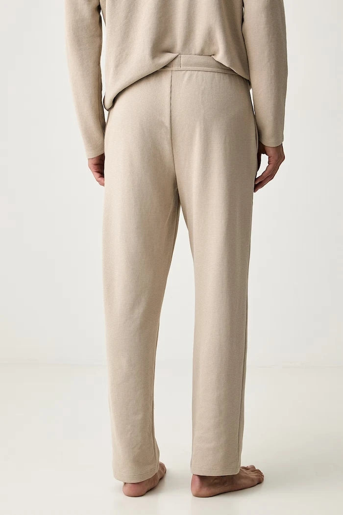 BOSS pamuklu erkek spor pantolon Waffle Pants