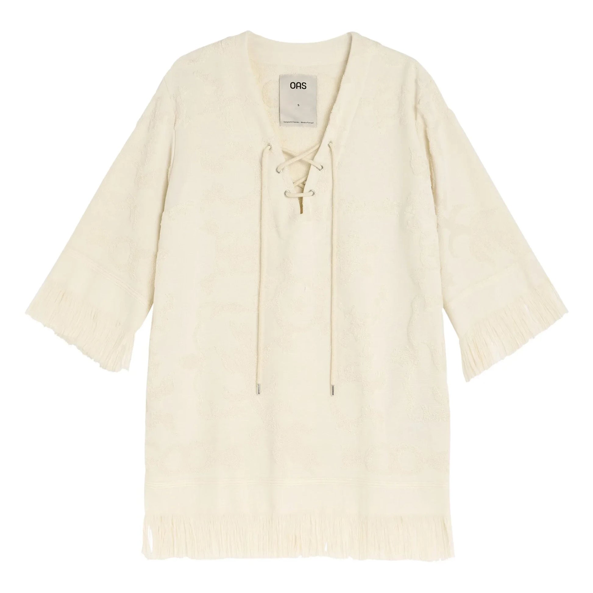 OAS - Fosca Miki Textured Dress | Ecru