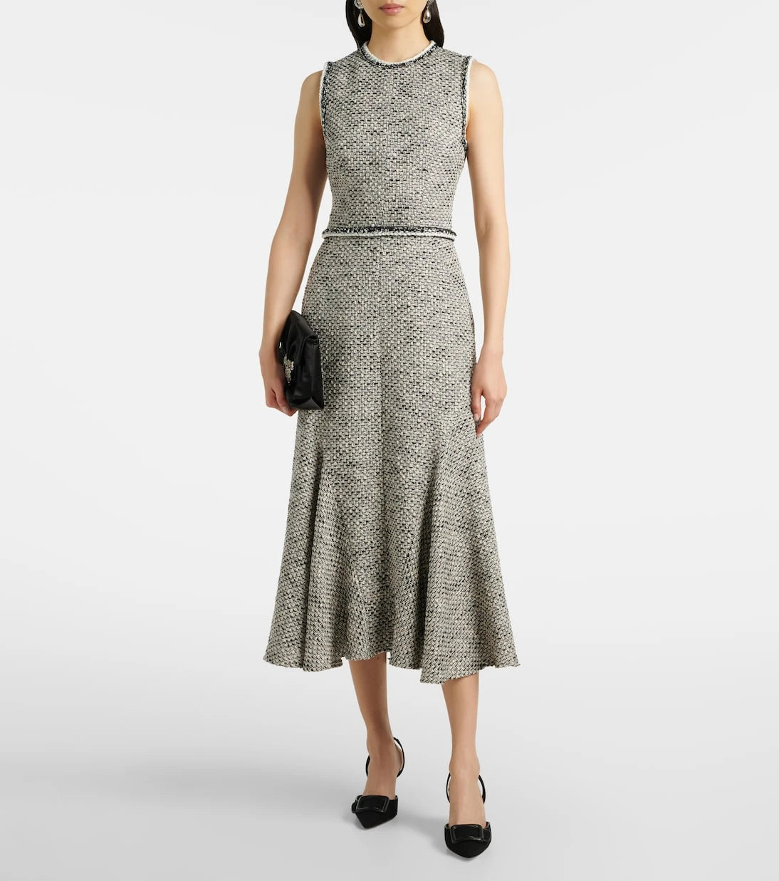 Safiyaa - Andrea tweed midi dress