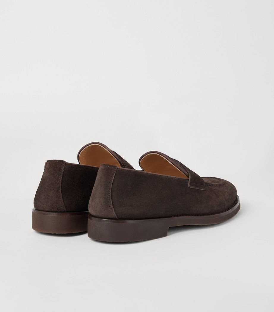 Brunello Cucinelli Suede Loafer Sneakers